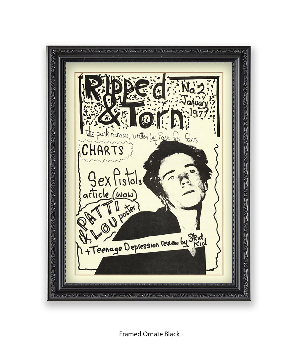 Ripped & Torn No 2 January 1977 Art Print