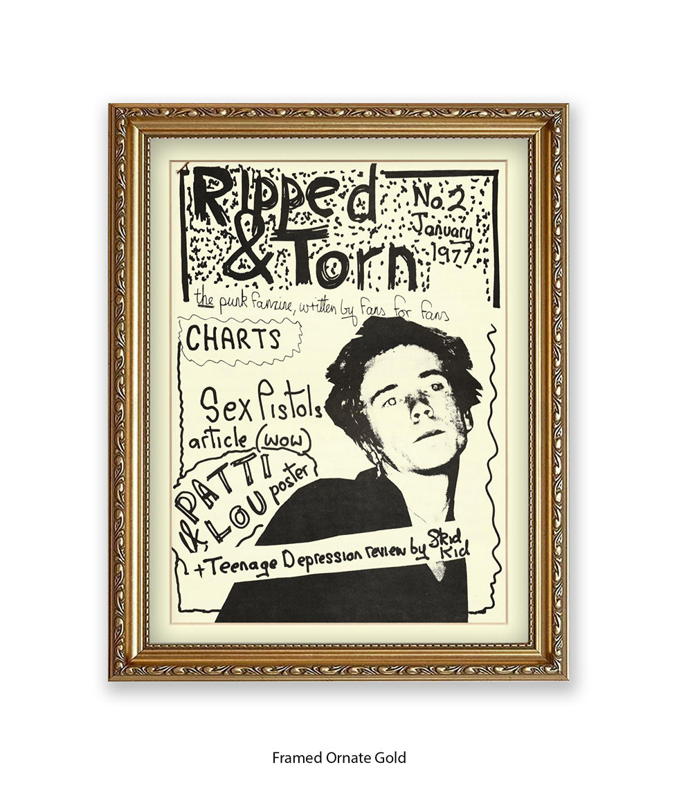 Ripped & Torn No 2 January 1977 Art Print