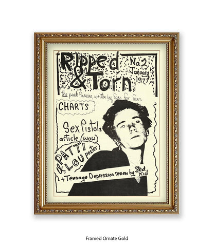 Ripped & Torn No 2 January 1977 Art Print