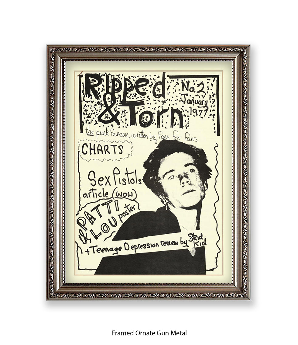 Ripped & Torn No 2 January 1977 Art Print