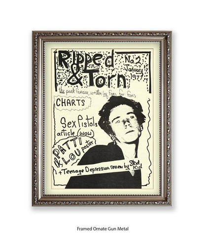 Ripped & Torn No 2 January 1977 Art Print