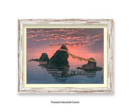 Rocks in the Ocean - Hasui Kawase - Japanese Art