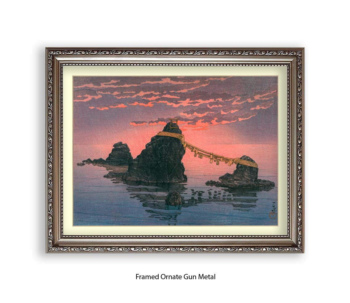 Rocks in the Ocean - Hasui Kawase - Japanese Art