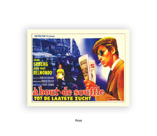 A Bout de Souffle Breathless Art Print
