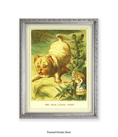 Alice In Wonderland Dear Little Puppy Art Print