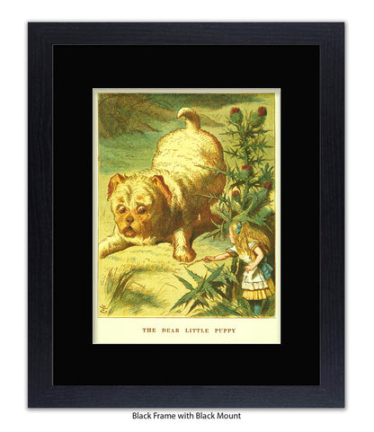 Alice In Wonderland Dear Little Puppy Art Print
