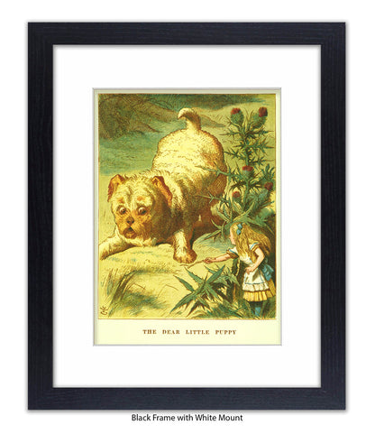 Alice In Wonderland Dear Little Puppy Art Print