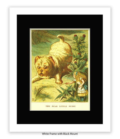 Alice In Wonderland Dear Little Puppy Art Print