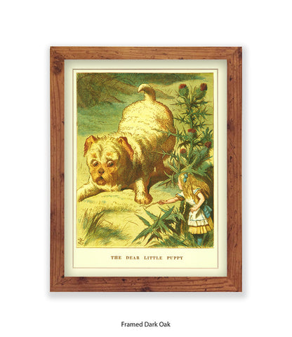 Alice In Wonderland Dear Little Puppy Art Print
