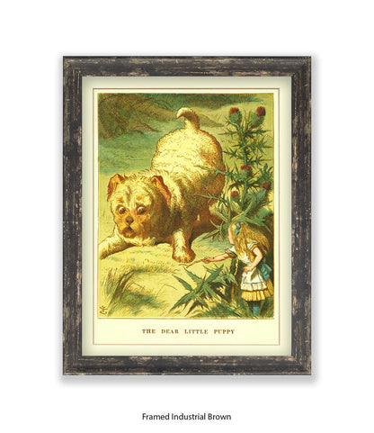 Alice In Wonderland Dear Little Puppy Art Print