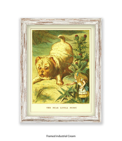 Alice In Wonderland Dear Little Puppy Art Print