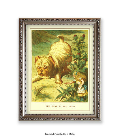 Alice In Wonderland Dear Little Puppy Art Print