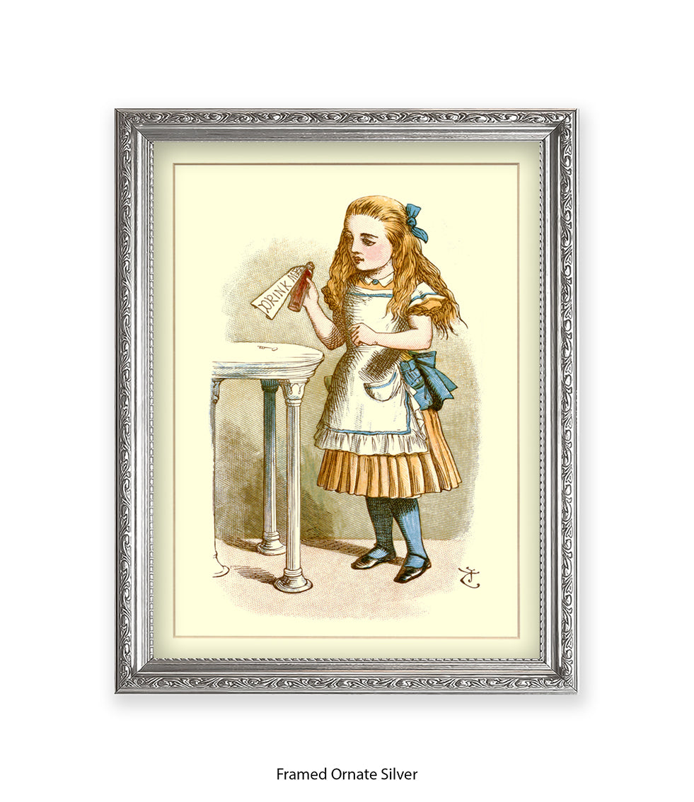 Alice In Wonderland How Alice Grew Tall Art Print