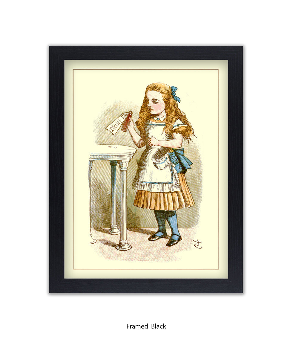 Alice In Wonderland How Alice Grew Tall Art Print