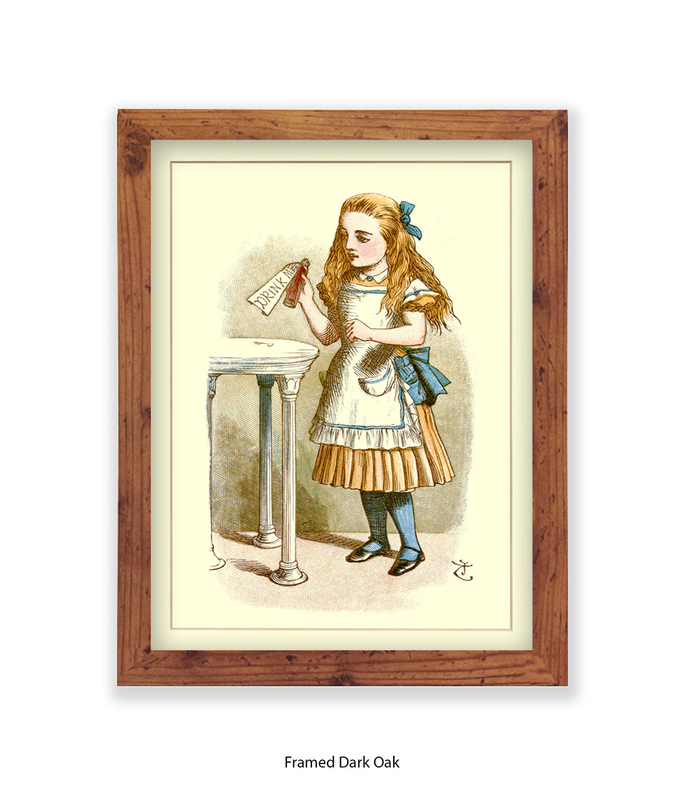 Alice In Wonderland How Alice Grew Tall Art Print