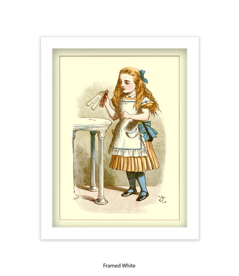 Alice In Wonderland How Alice Grew Tall Art Print