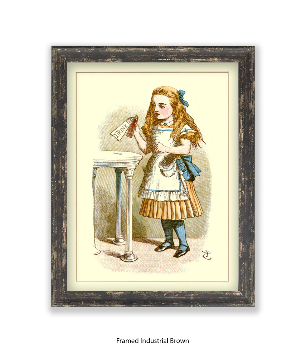 Alice In Wonderland How Alice Grew Tall Art Print