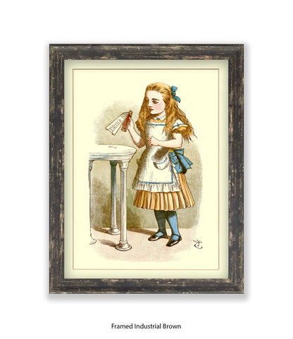 Alice In Wonderland How Alice Grew Tall Art Print
