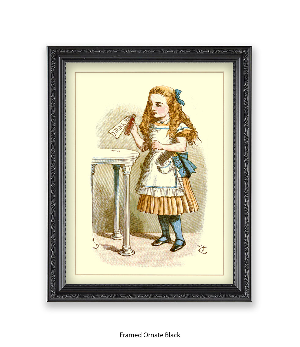 Alice In Wonderland How Alice Grew Tall Art Print