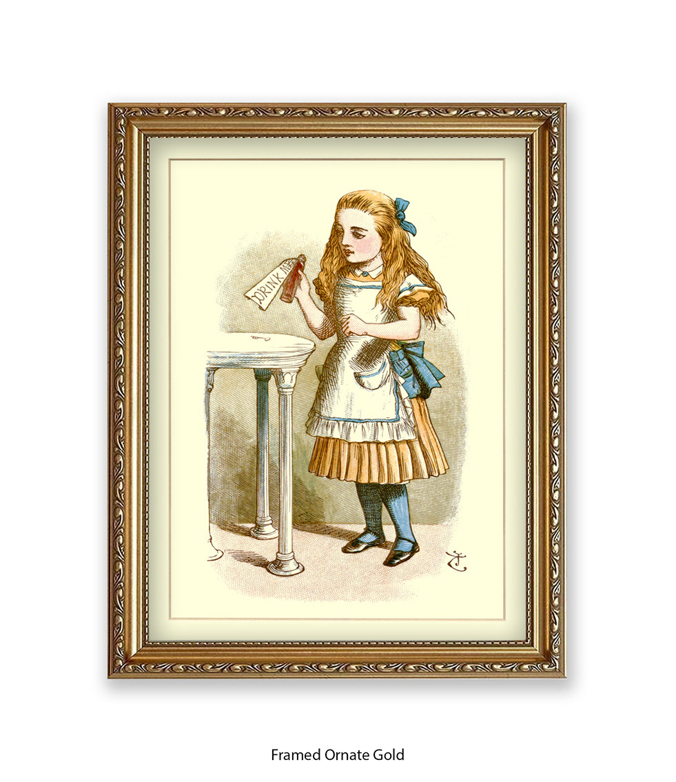 Alice In Wonderland How Alice Grew Tall Art Print