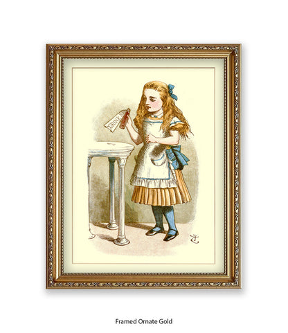 Alice In Wonderland How Alice Grew Tall Art Print