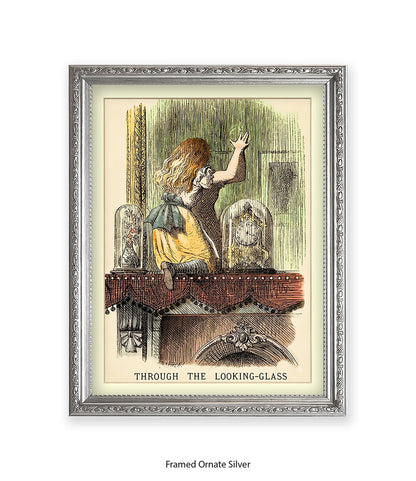 Alice In Wonderland Peeking Colour Art Print