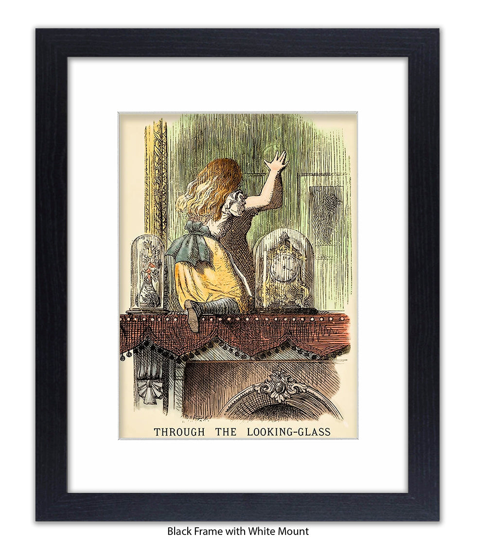 Alice In Wonderland Peeking Colour Art Print