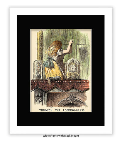 Alice In Wonderland Peeking Colour Art Print