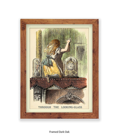 Alice In Wonderland Peeking Colour Art Print