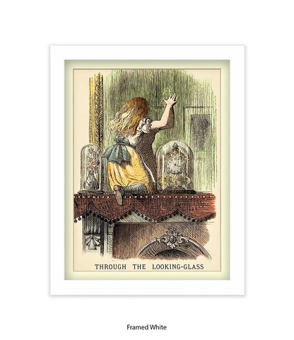 Alice In Wonderland Peeking Colour Art Print