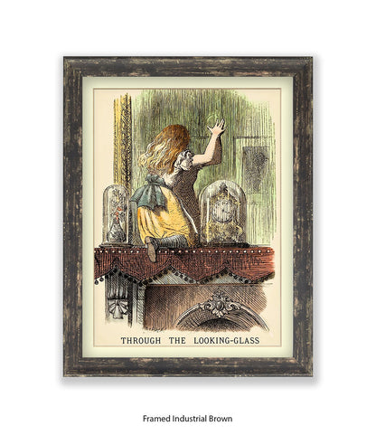 Alice In Wonderland Peeking Colour Art Print