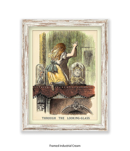 Alice In Wonderland Peeking Colour Art Print