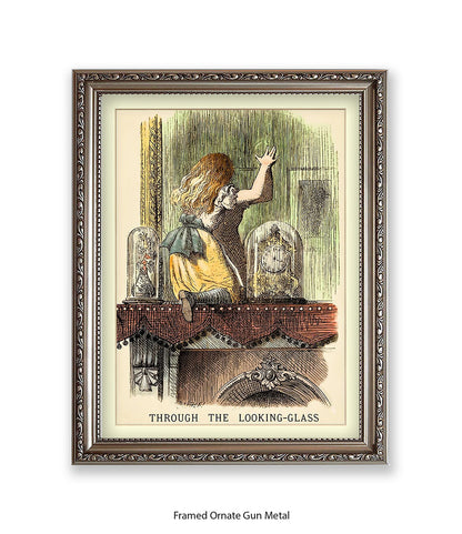 Alice In Wonderland Peeking Colour Art Print