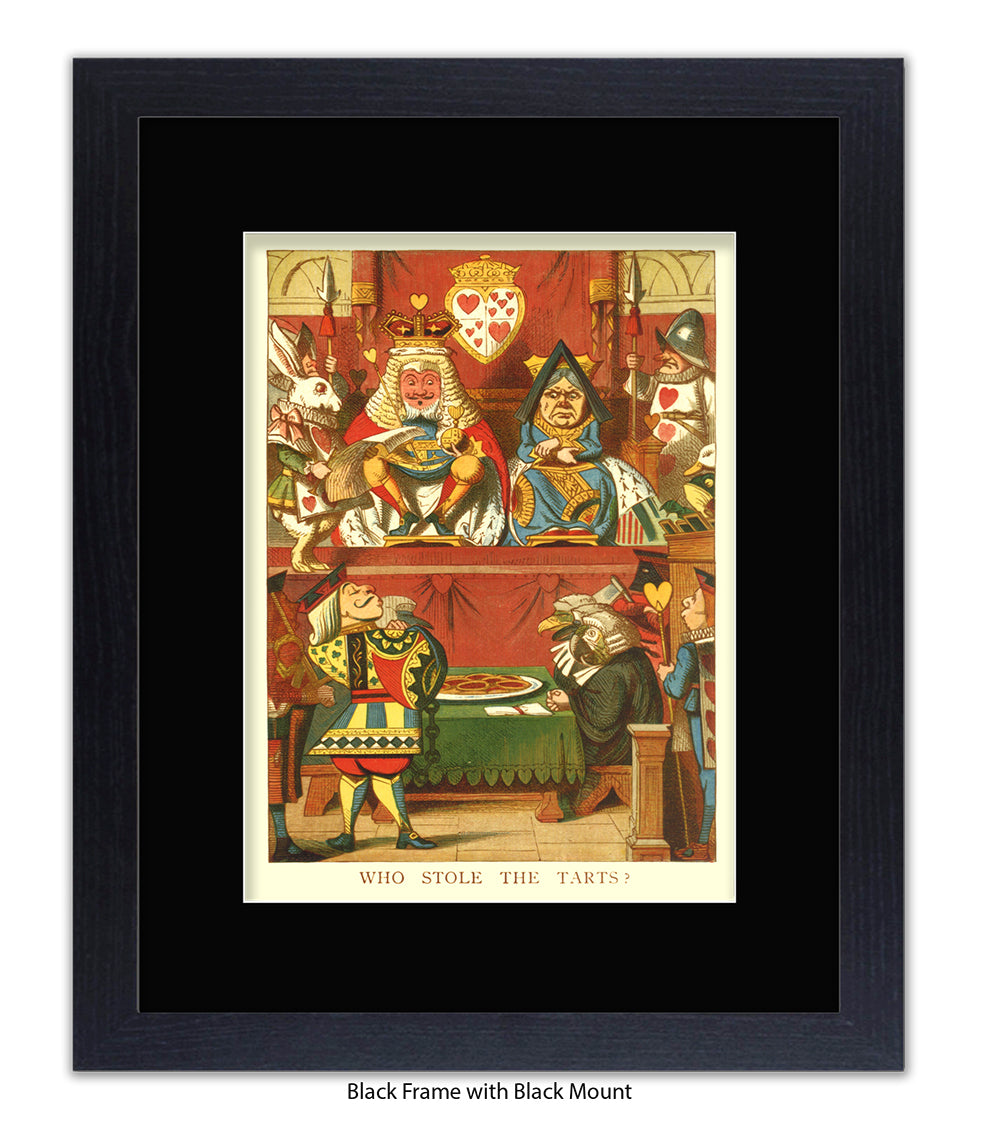 Alice In Wonderland Who Stole All The The Tarts Art Print