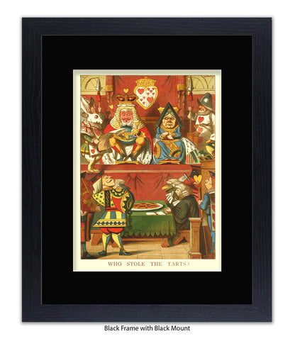 Alice In Wonderland Who Stole All The The Tarts Art Print