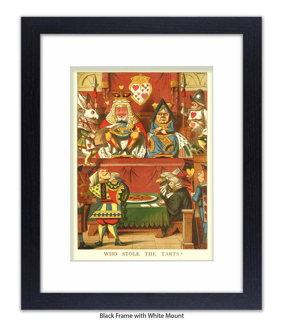 Alice In Wonderland Who Stole All The The Tarts Art Print