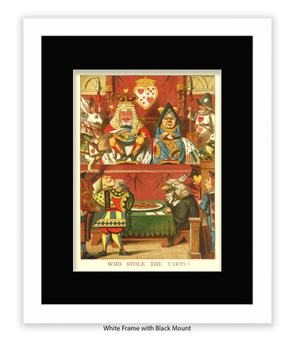 Alice In Wonderland Who Stole All The The Tarts Art Print