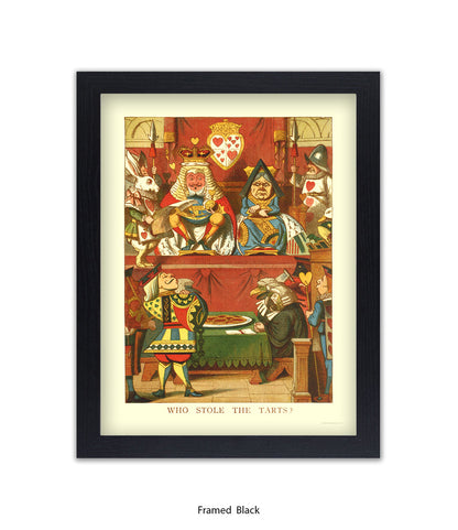 Alice In Wonderland Who Stole All The The Tarts Art Print