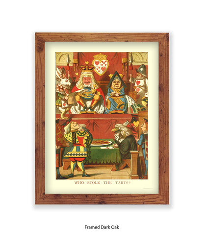 Alice In Wonderland Who Stole All The The Tarts Art Print