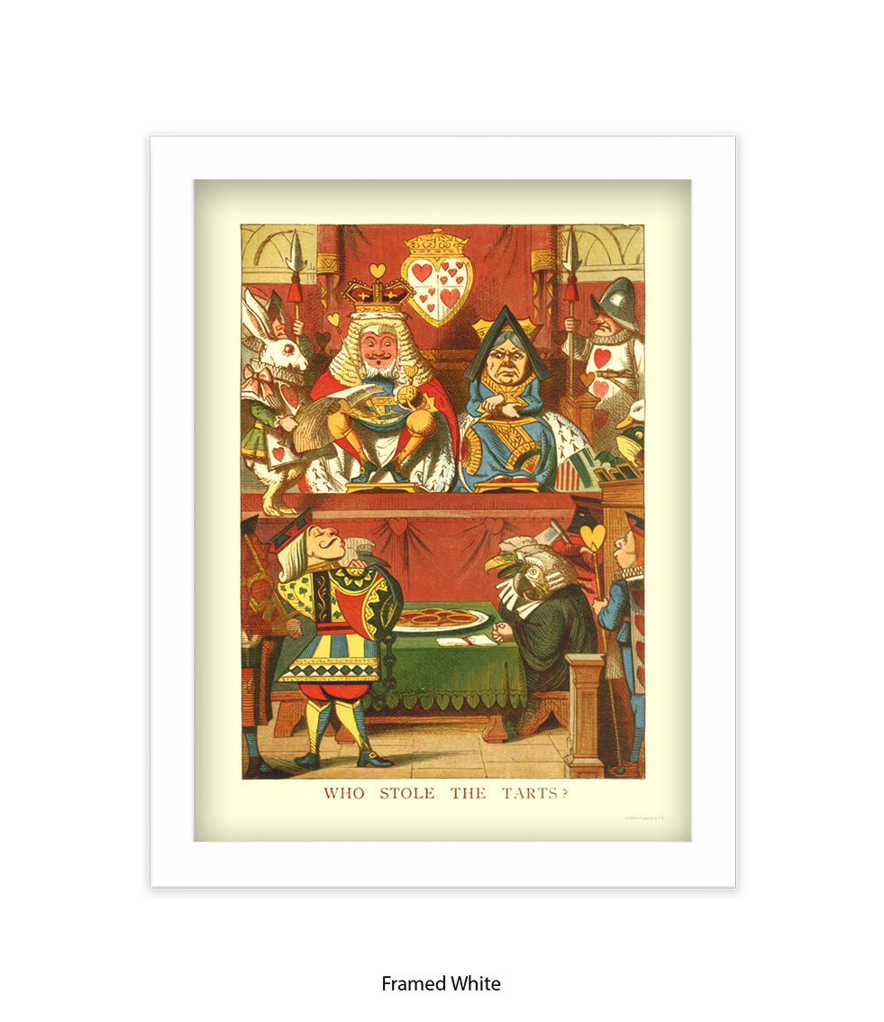 Alice In Wonderland Who Stole All The The Tarts Art Print