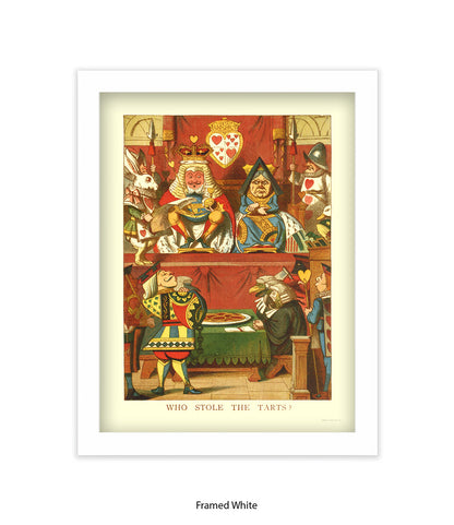 Alice In Wonderland Who Stole All The The Tarts Art Print
