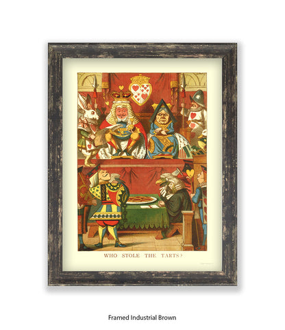 Alice In Wonderland Who Stole All The The Tarts Art Print