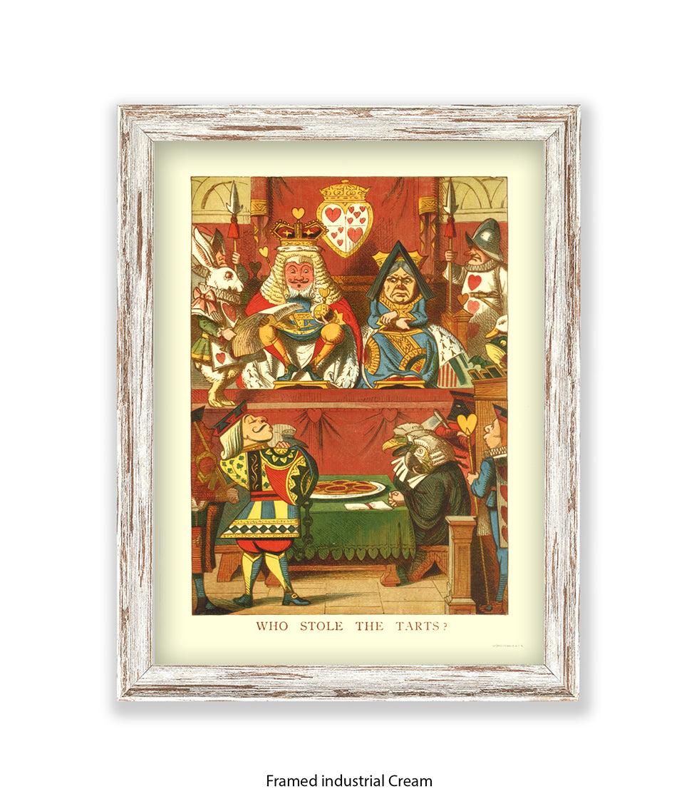 Alice In Wonderland Who Stole All The The Tarts Art Print