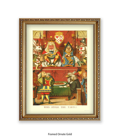 Alice In Wonderland Who Stole All The The Tarts Art Print