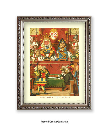 Alice In Wonderland Who Stole All The The Tarts Art Print