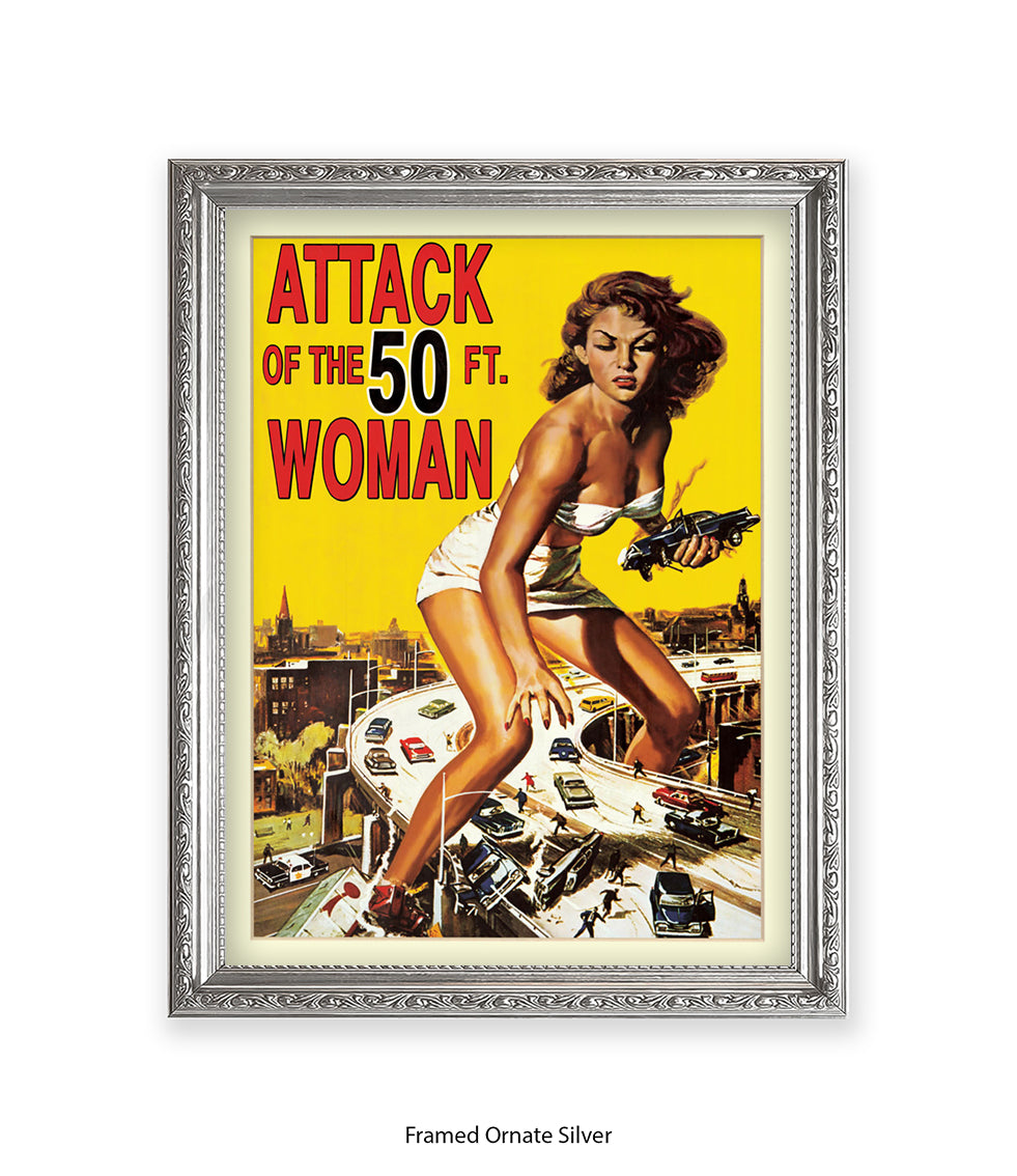 Attack Of The 50ft Woman Art Print