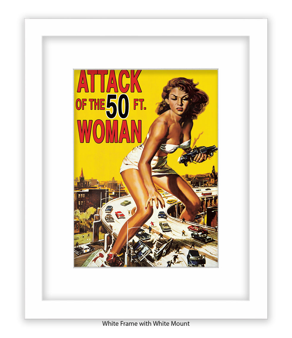 Attack Of The 50ft Woman Art Print