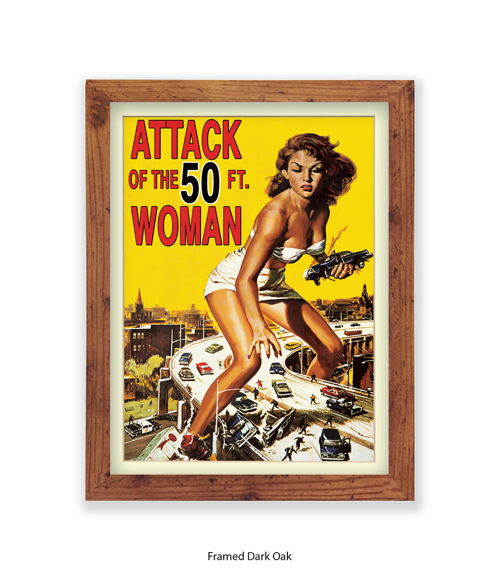 Attack Of The 50ft Woman Art Print