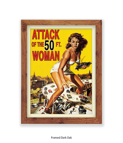 Attack Of The 50ft Woman Art Print