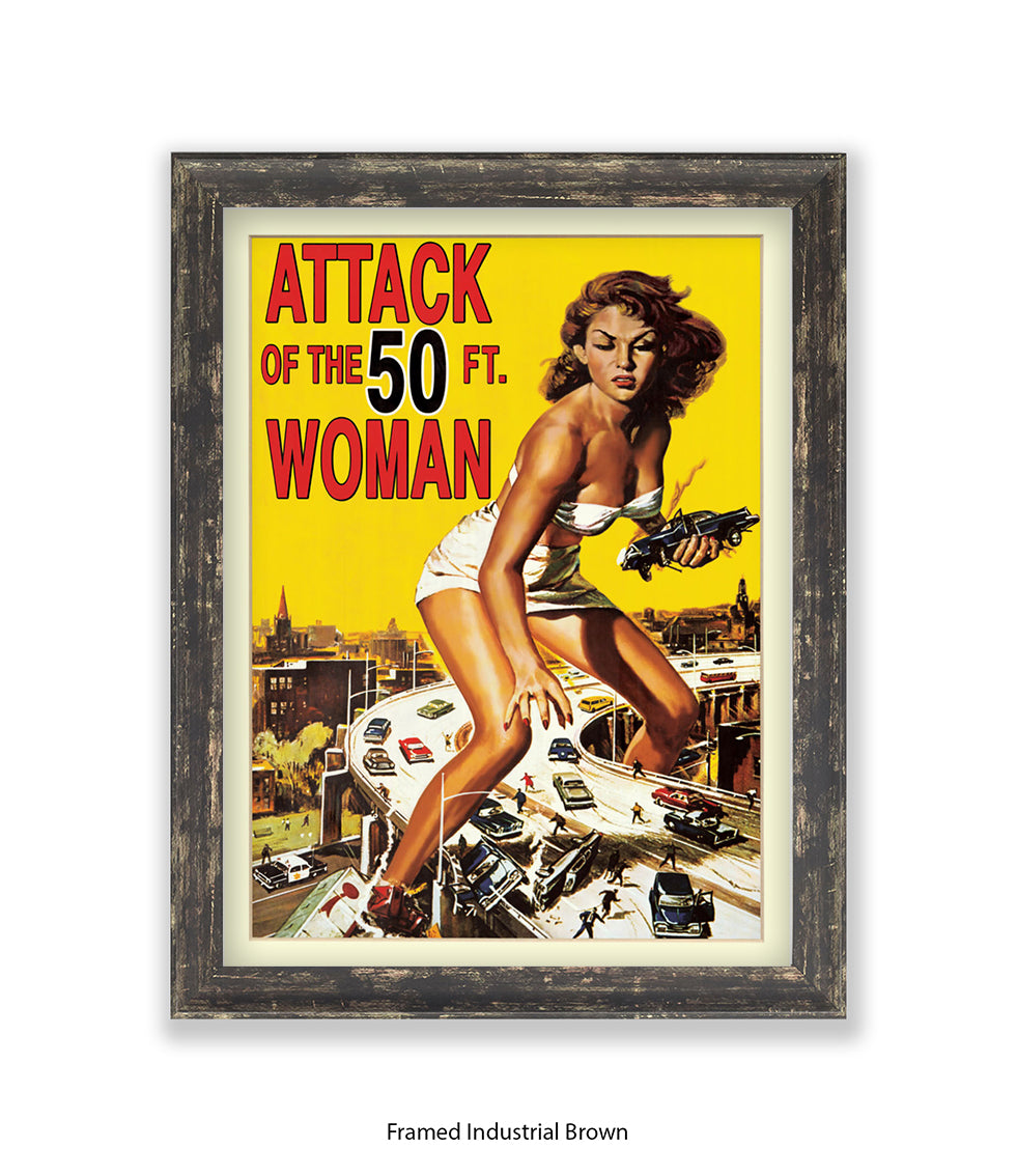 Attack Of The 50ft Woman Art Print